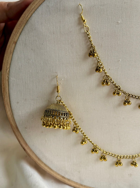 Golden Sahara Jhumki