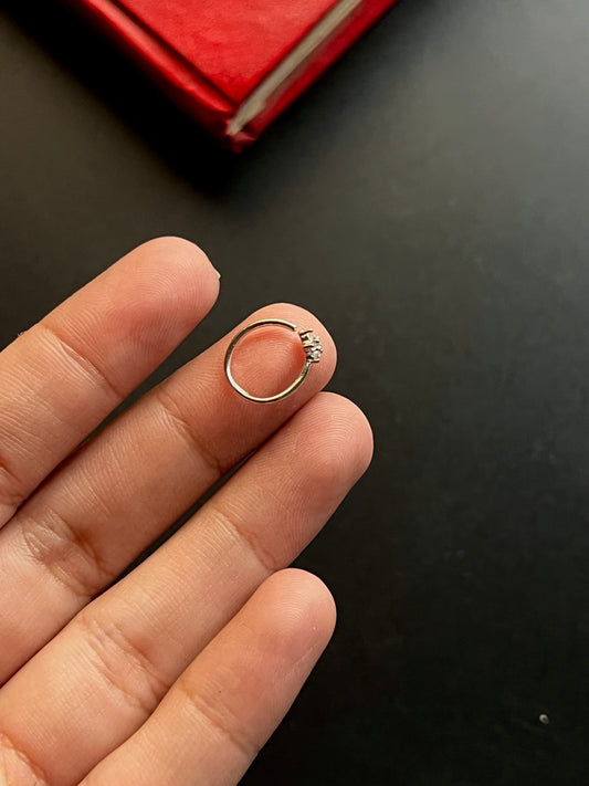 Silver Star Piercing Nosering