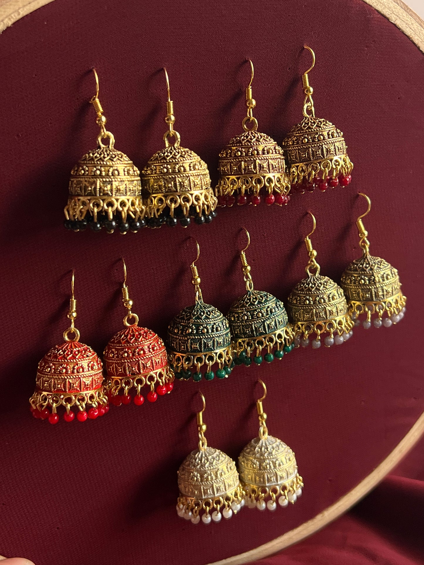 Golden Sofia Jhumkis