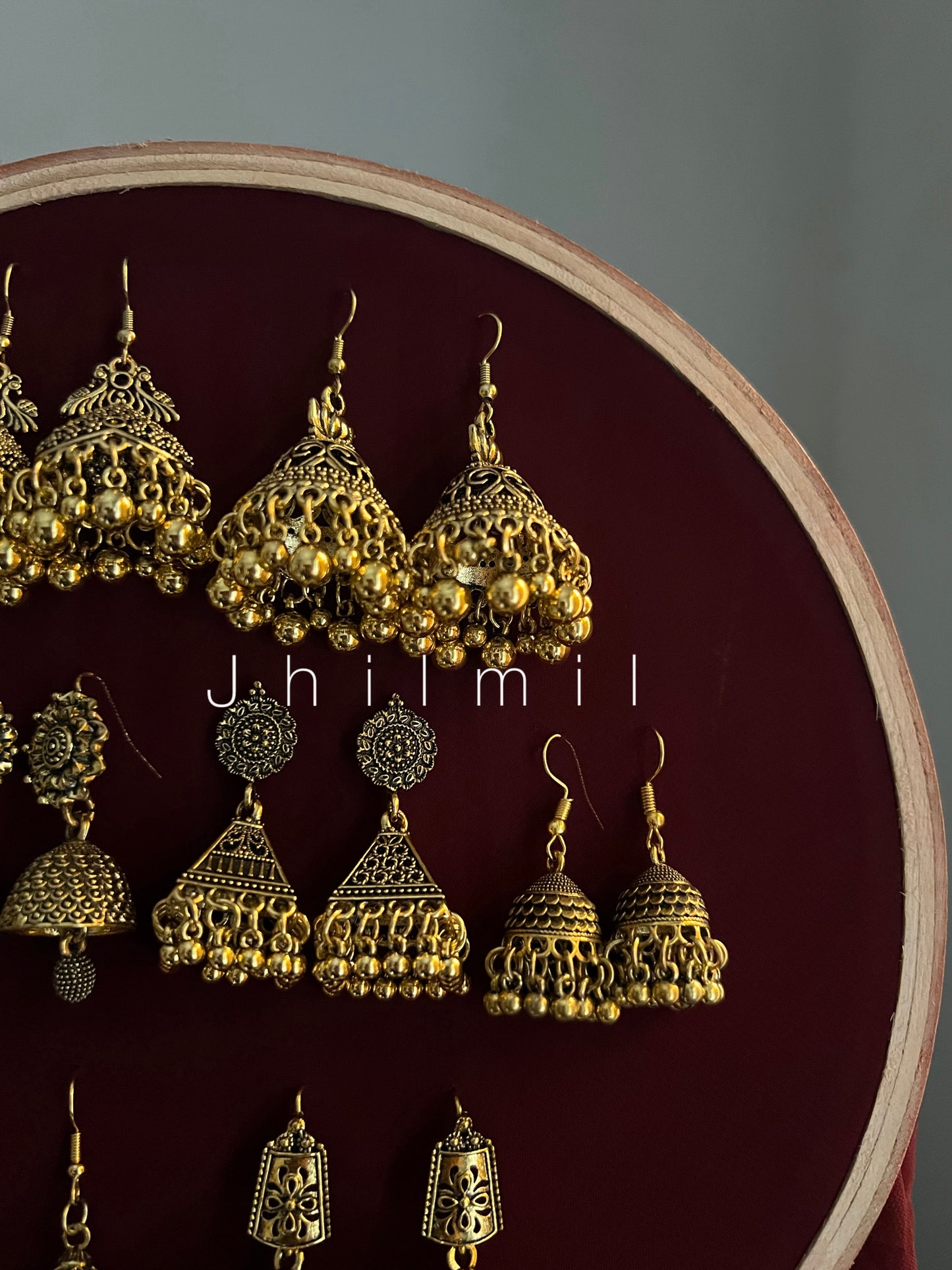 Daily Wear Golden Jhumkis