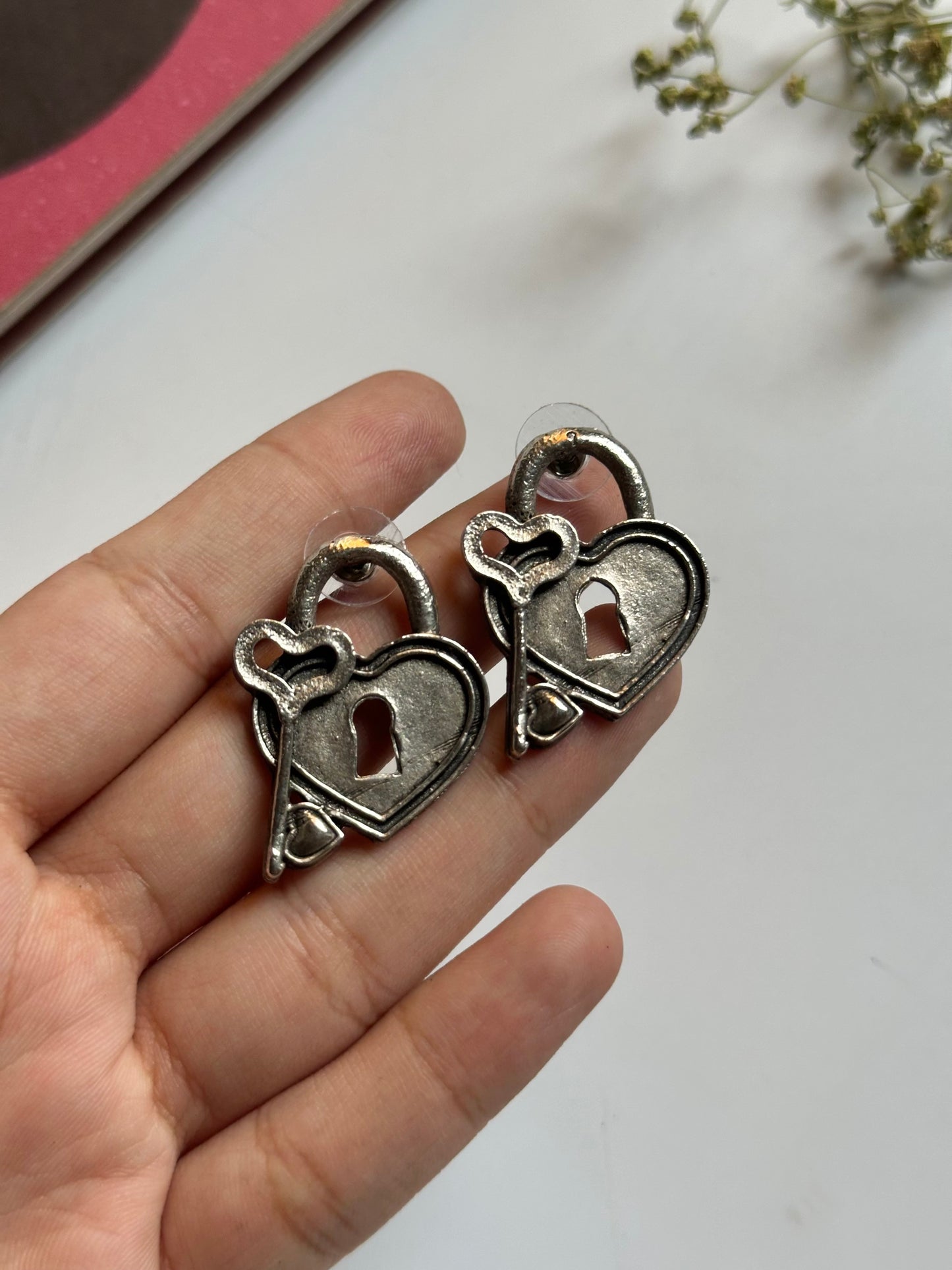 Lock Heart Earrings
