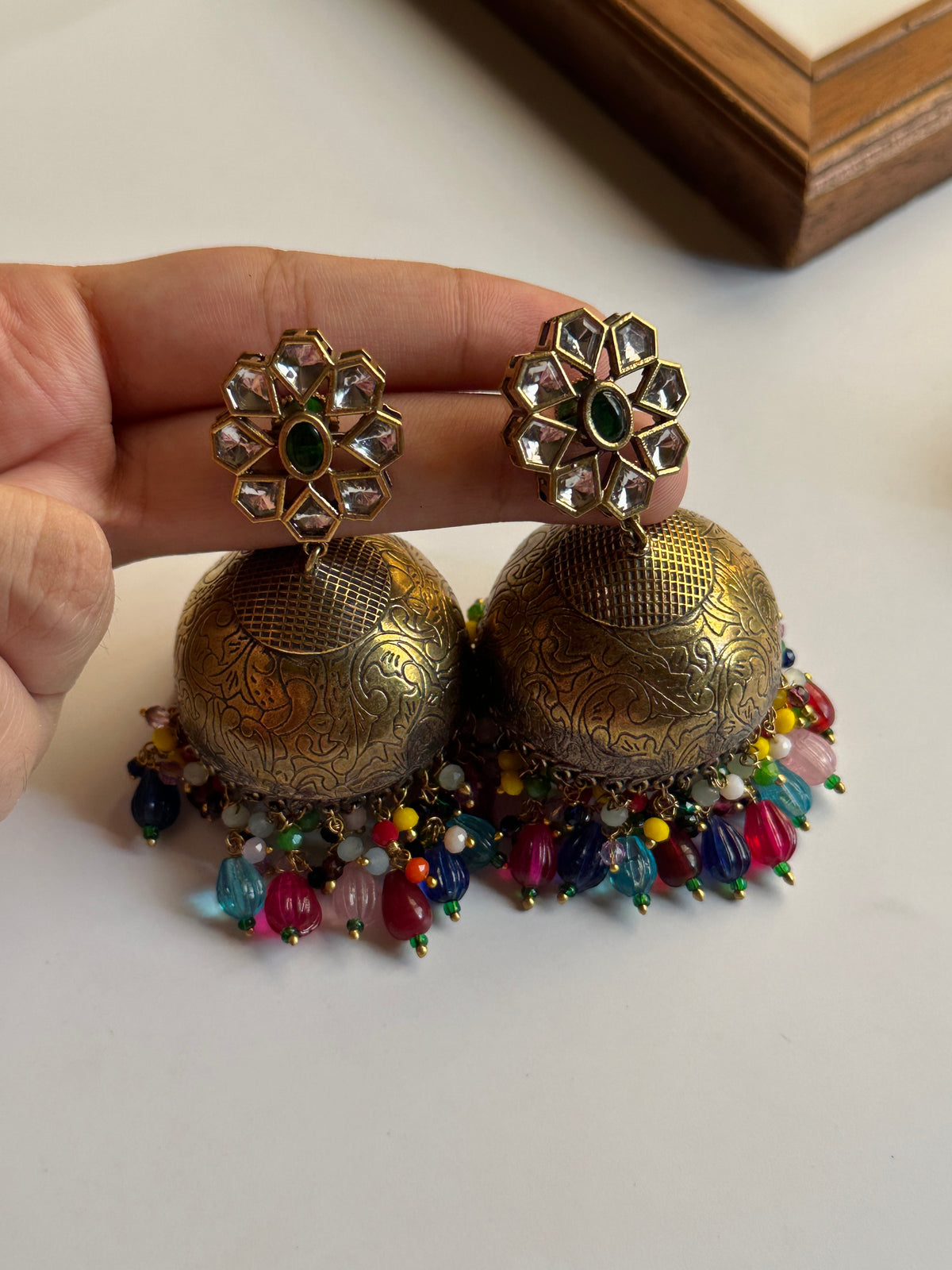 Multi Antique Jhumka