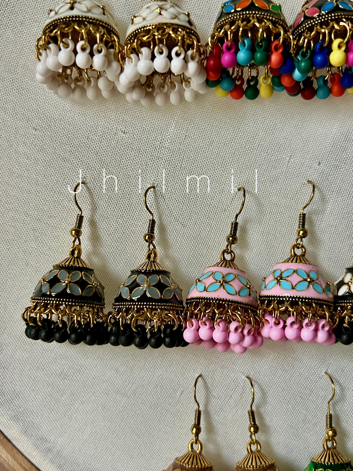 Cute painted jhumkis