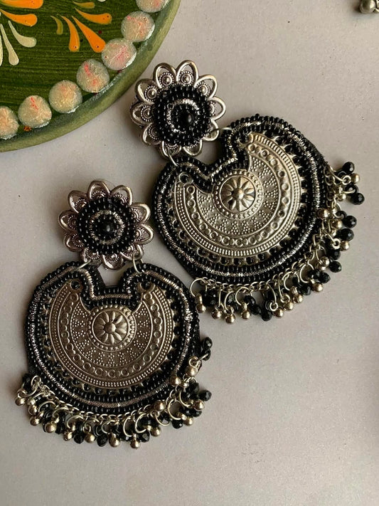Black Naqshi Earrings