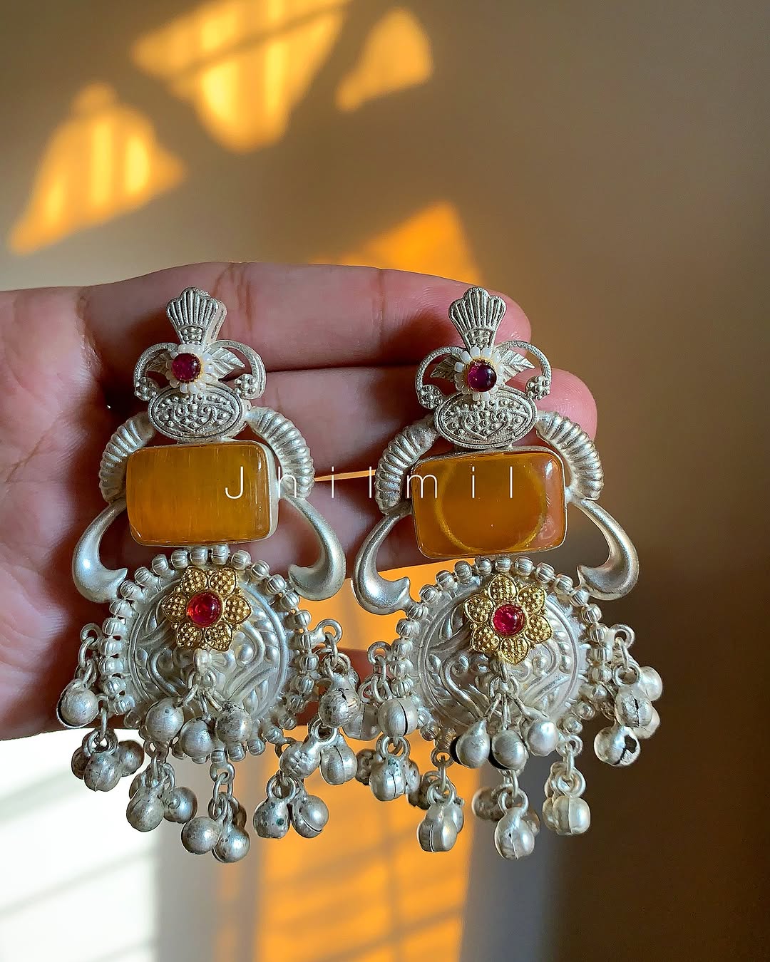 Silver Polish festive Earring