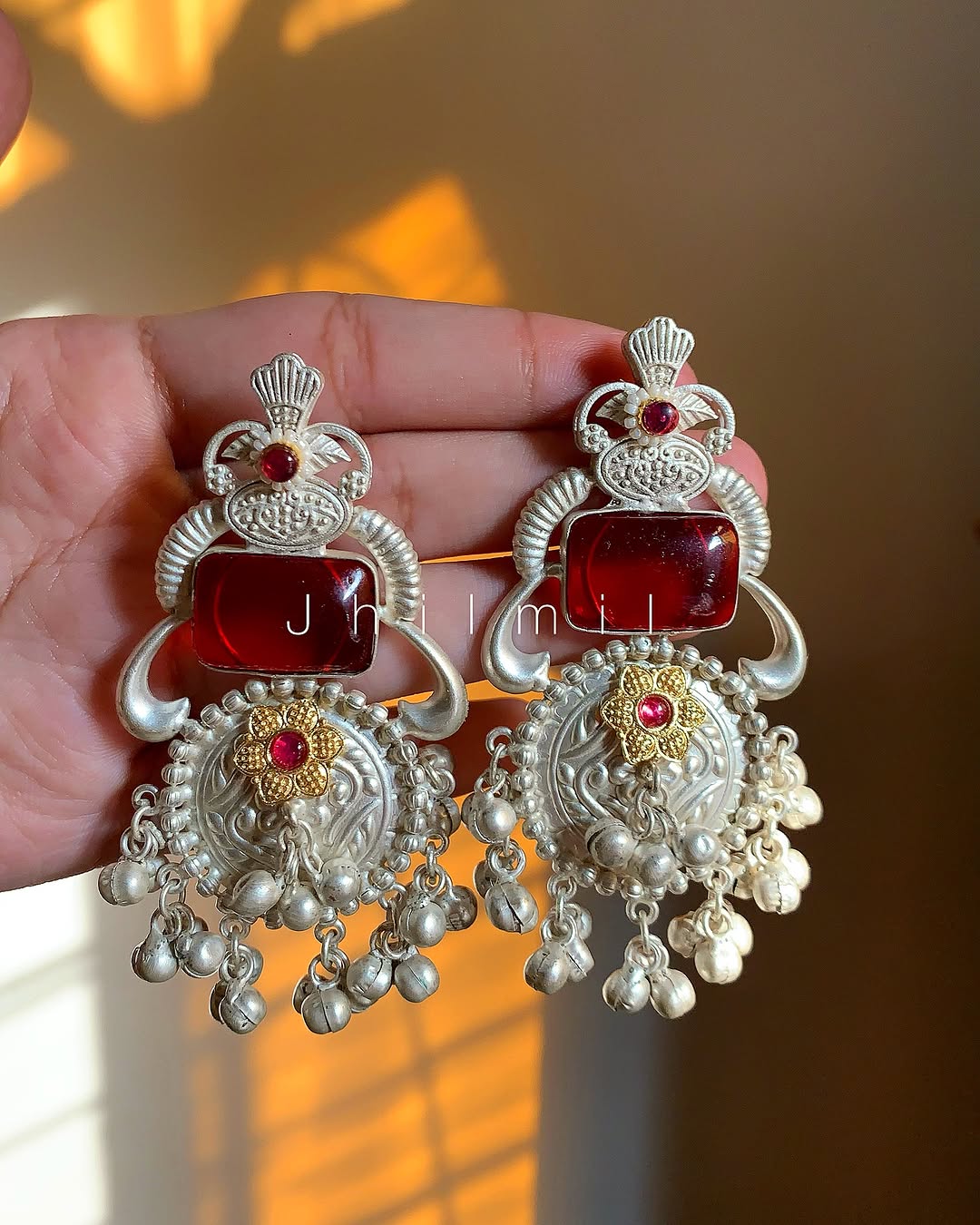 Silver Polish festive Earring