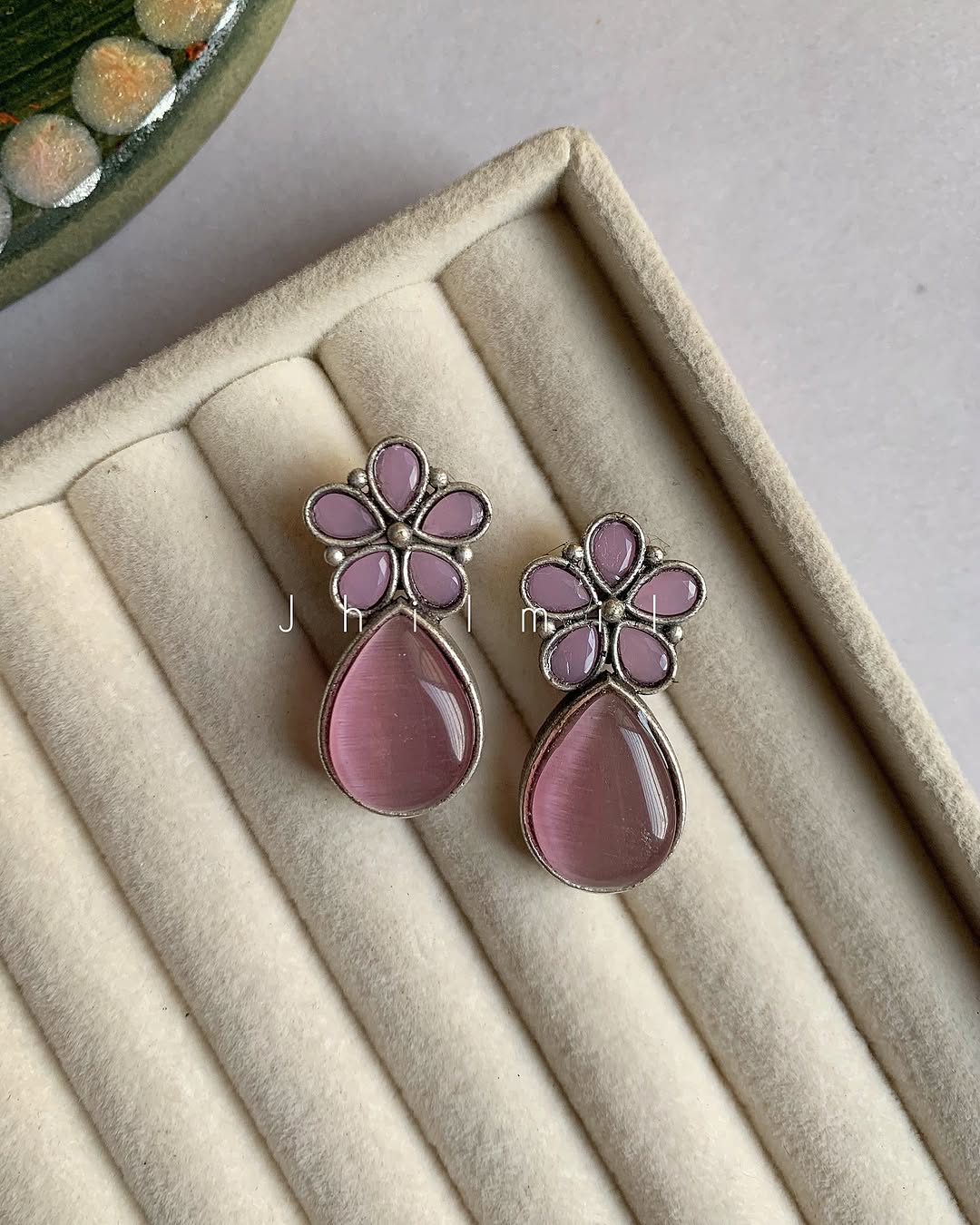 Flower Tear Drop Ear candy