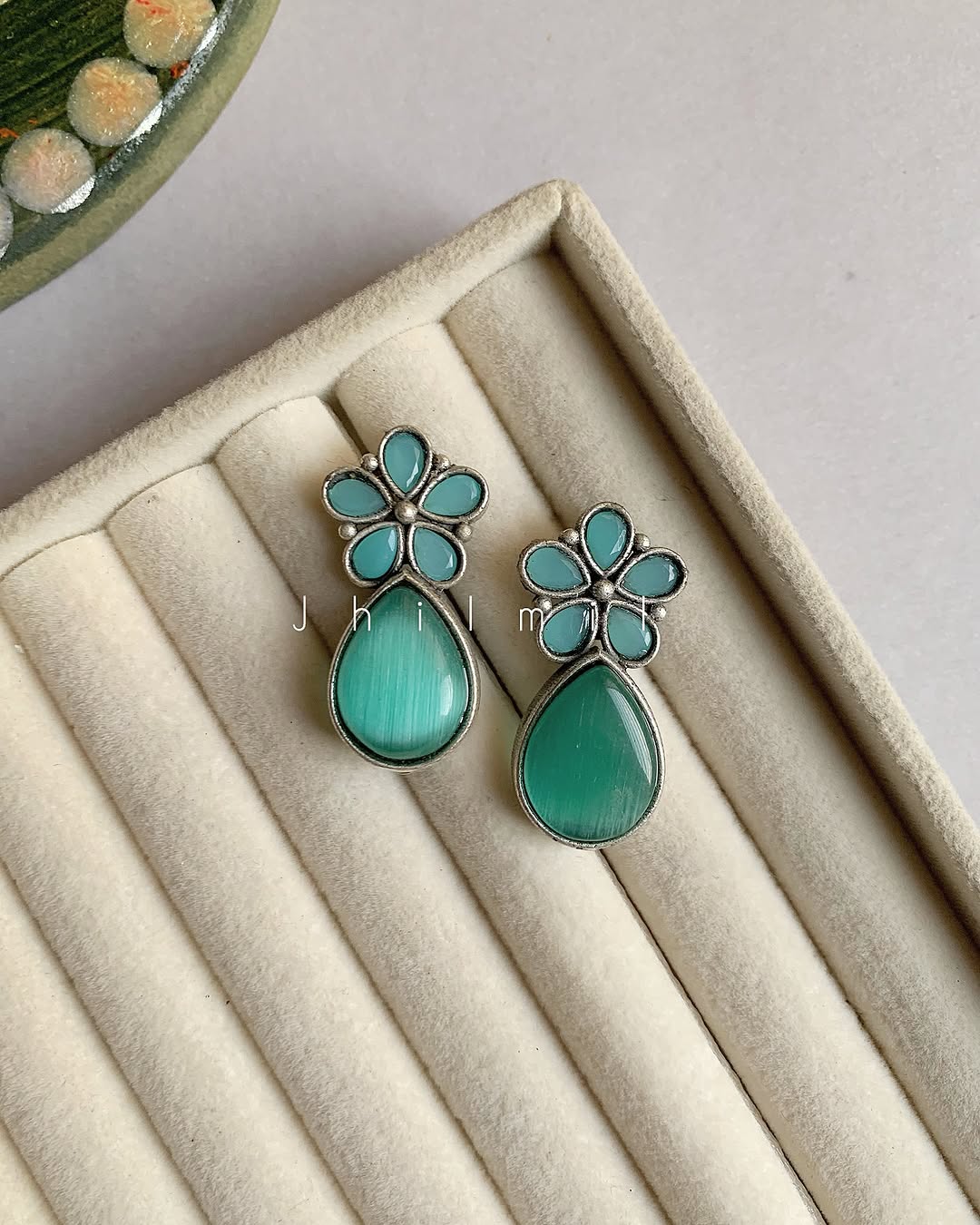 Flower Tear Drop Ear candy