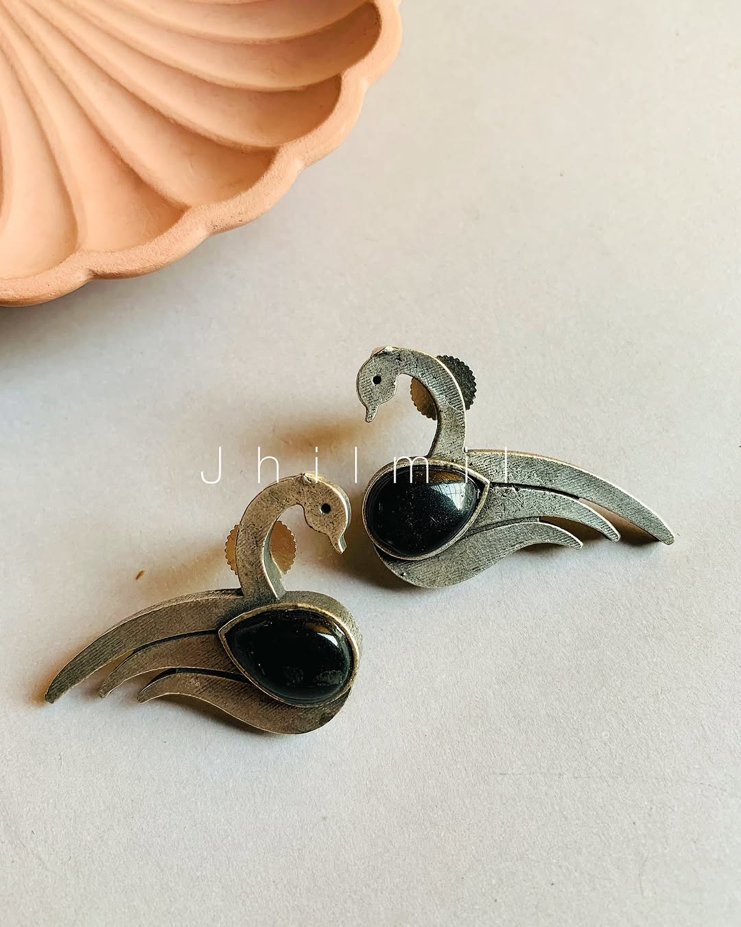 Swan Studded Ear candy