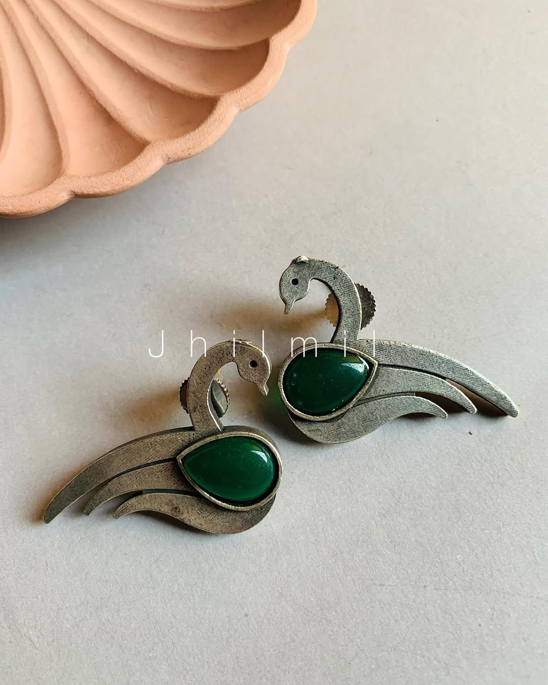 Swan Studded Ear candy