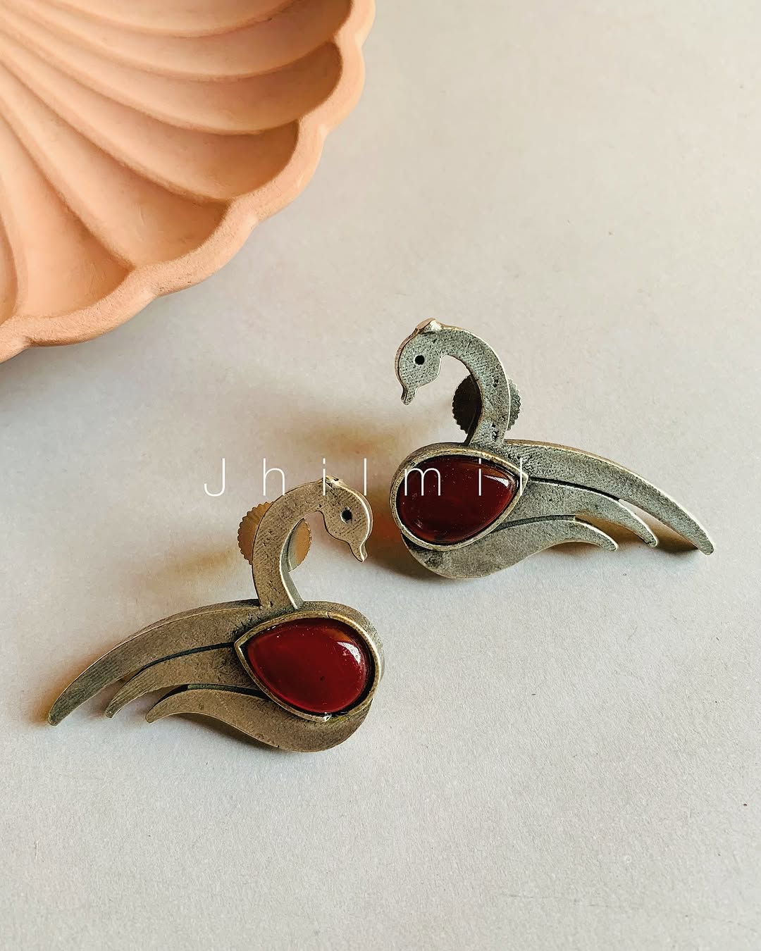 Swan Studded Ear candy