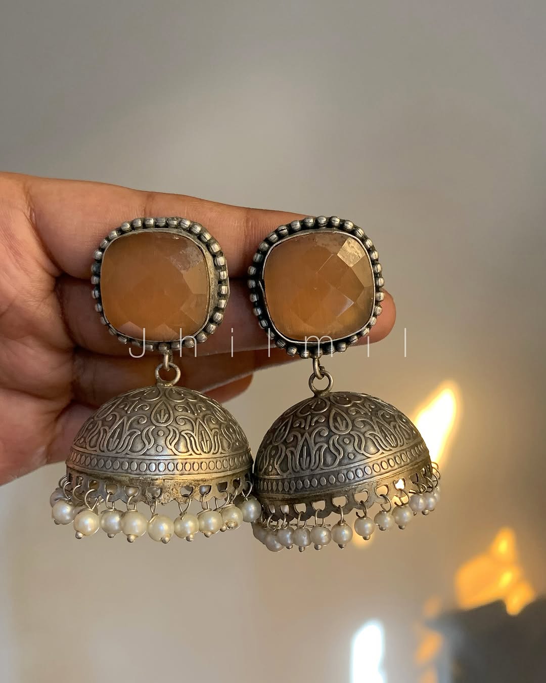 Mona Lisa Stone Jhumki