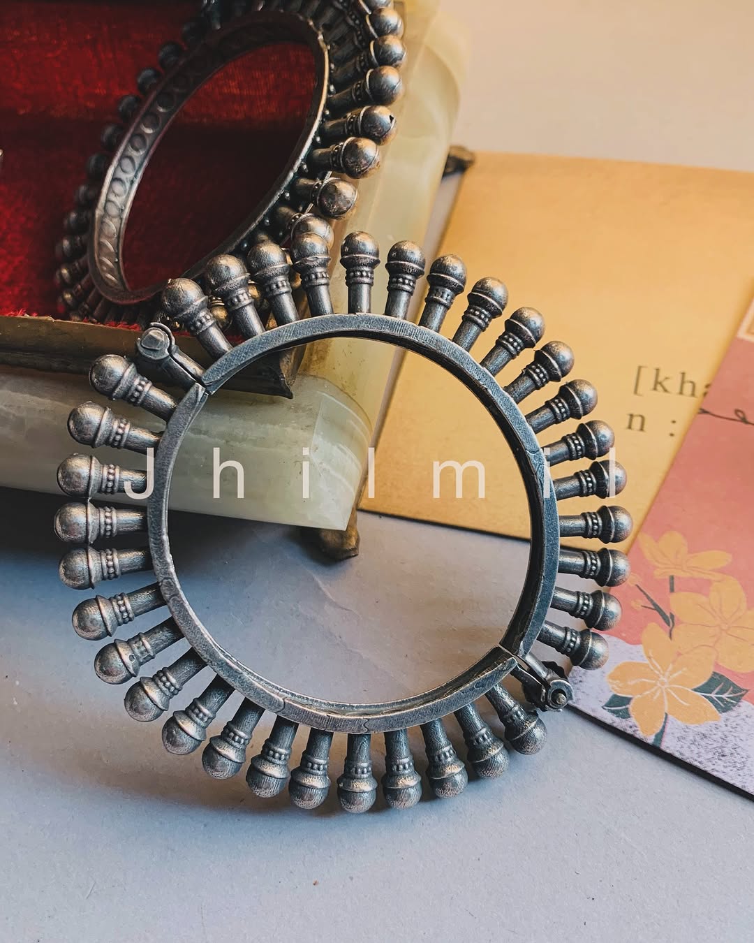 Antique Rajasthani openable spikes kara