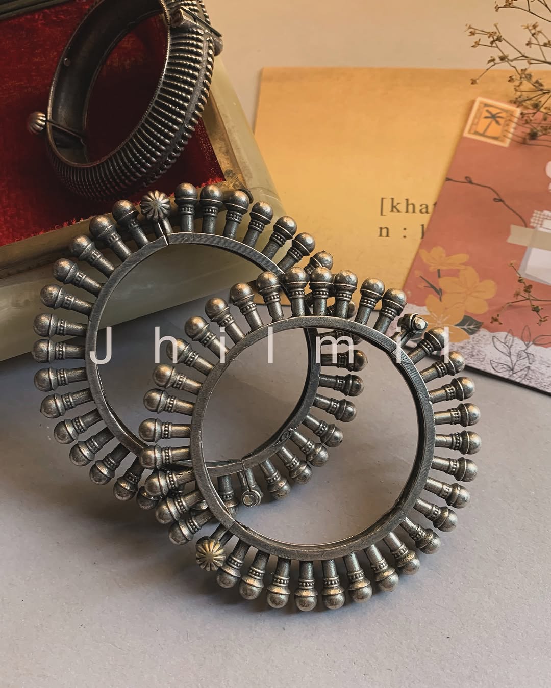Antique Rajasthani openable spikes kara