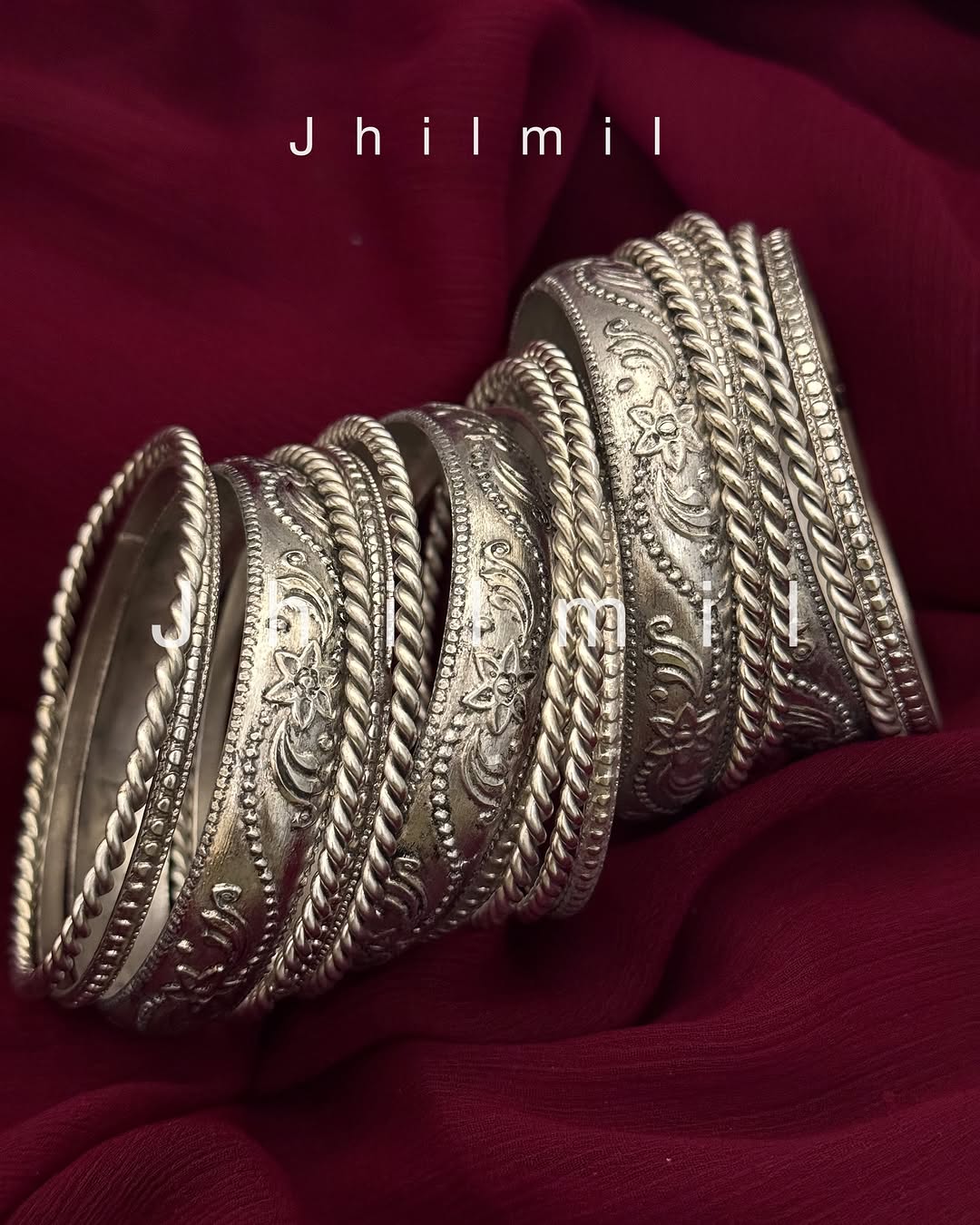 Classic Indian bangles stack