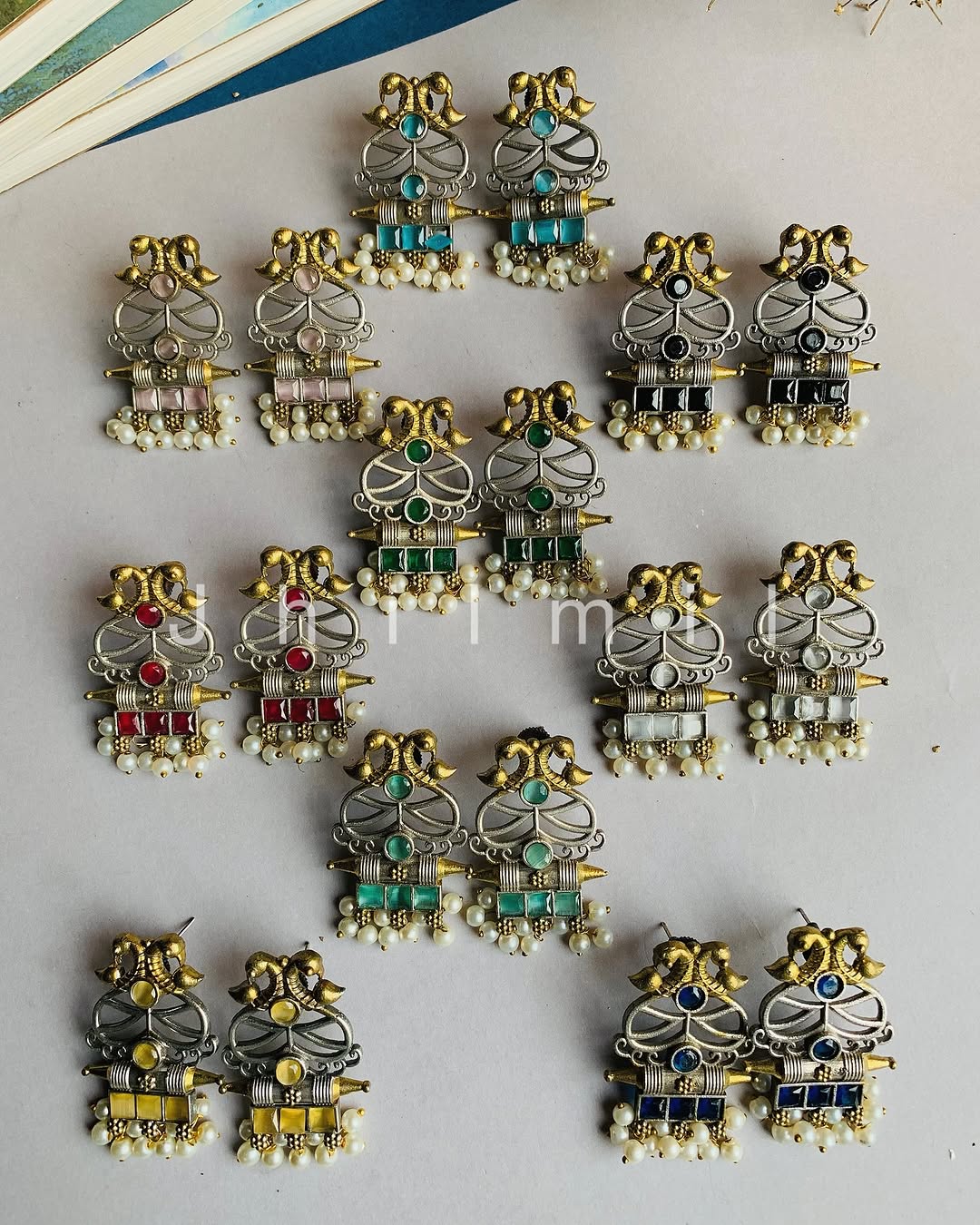 Elephant Motif Dual Toned Stud