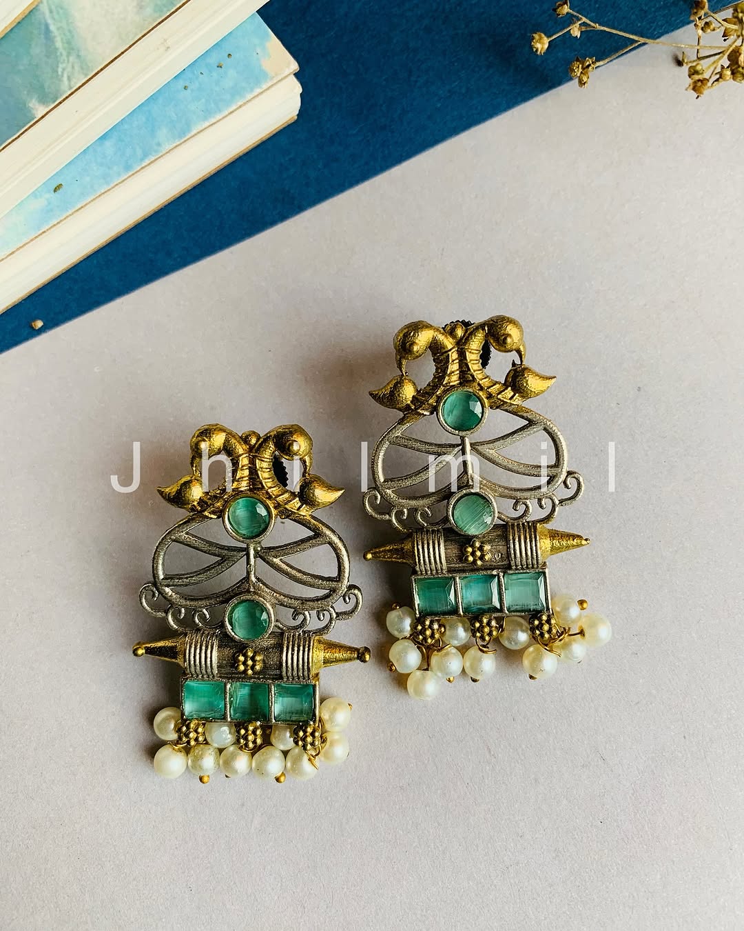 Elephant Motif Dual Toned Stud