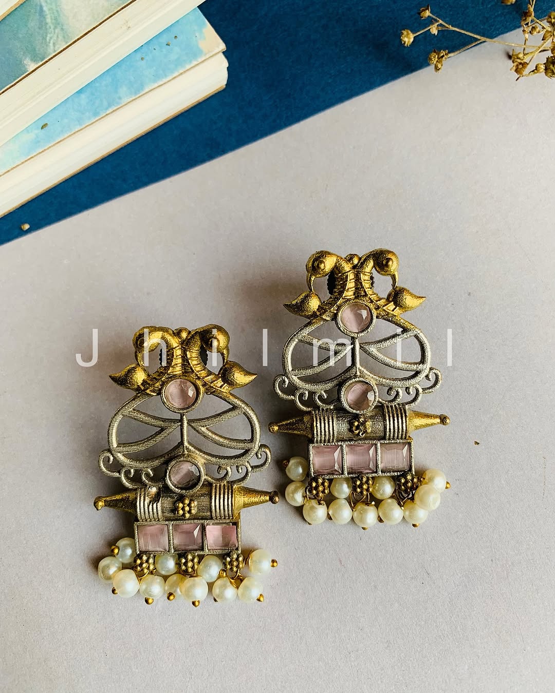 Elephant Motif Dual Toned Stud