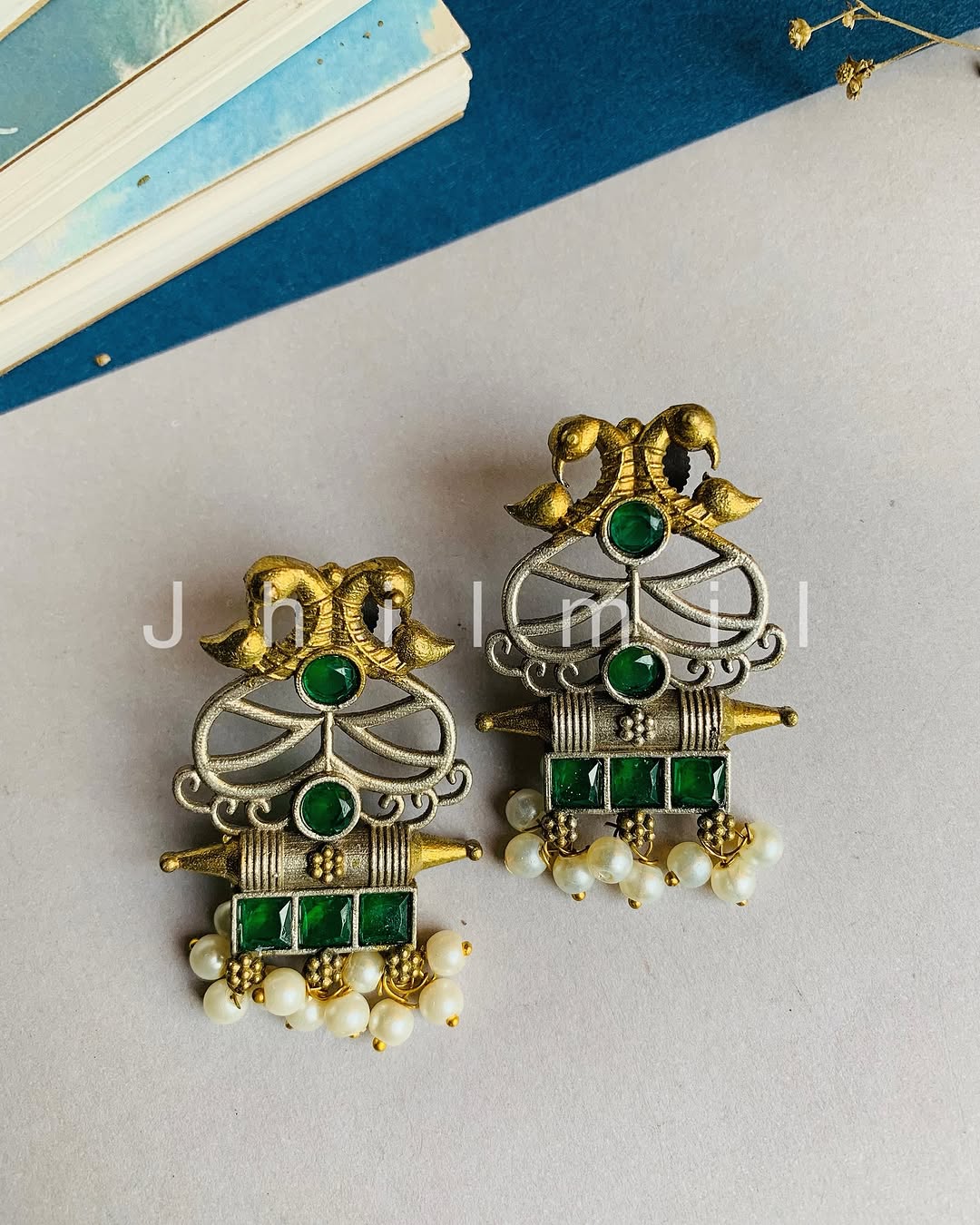 Elephant Motif Dual Toned Stud