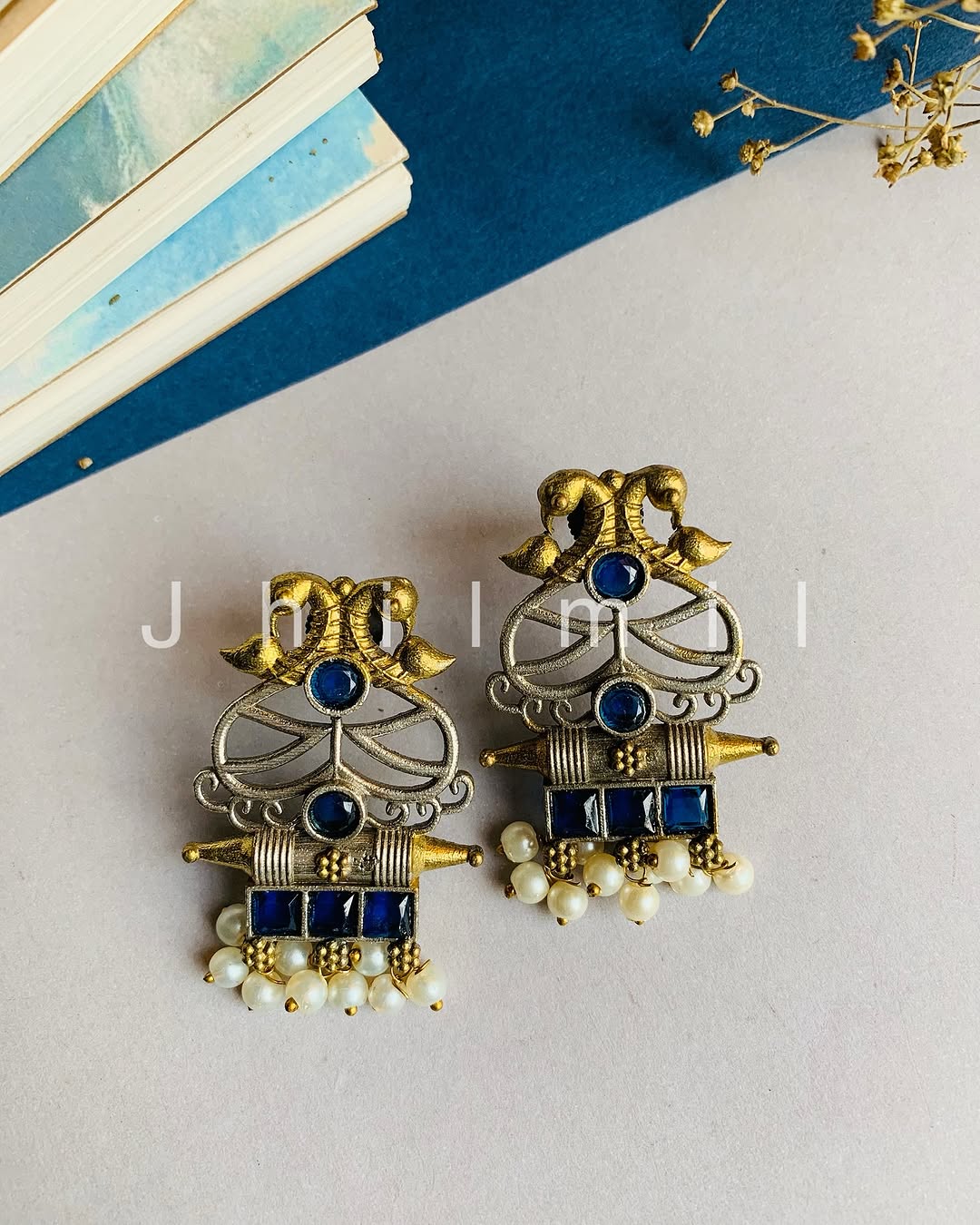 Elephant Motif Dual Toned Stud