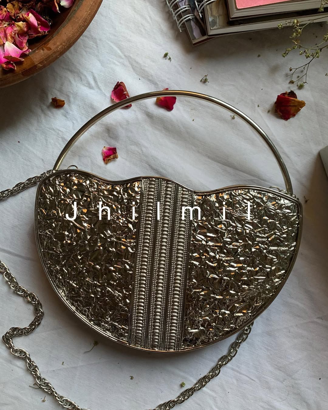 Mother pearl Handcrafted Luxury Clutch
