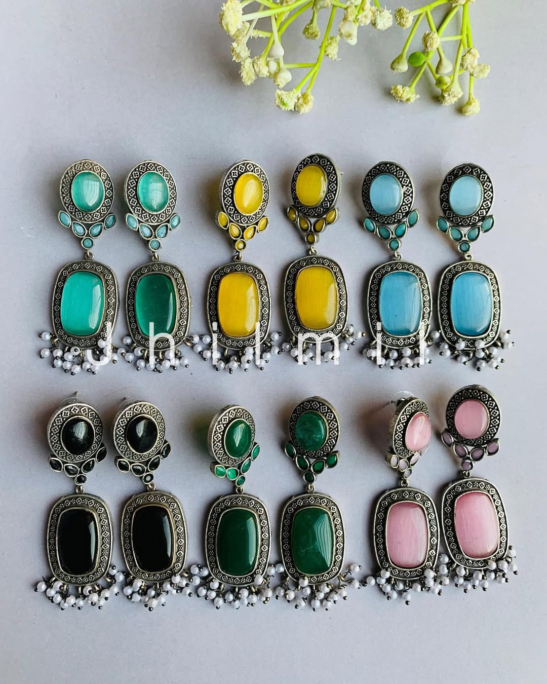 Designer look Mona Lisa stone Danglers