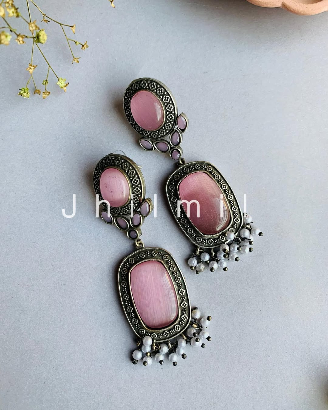 Designer look Mona Lisa stone Danglers