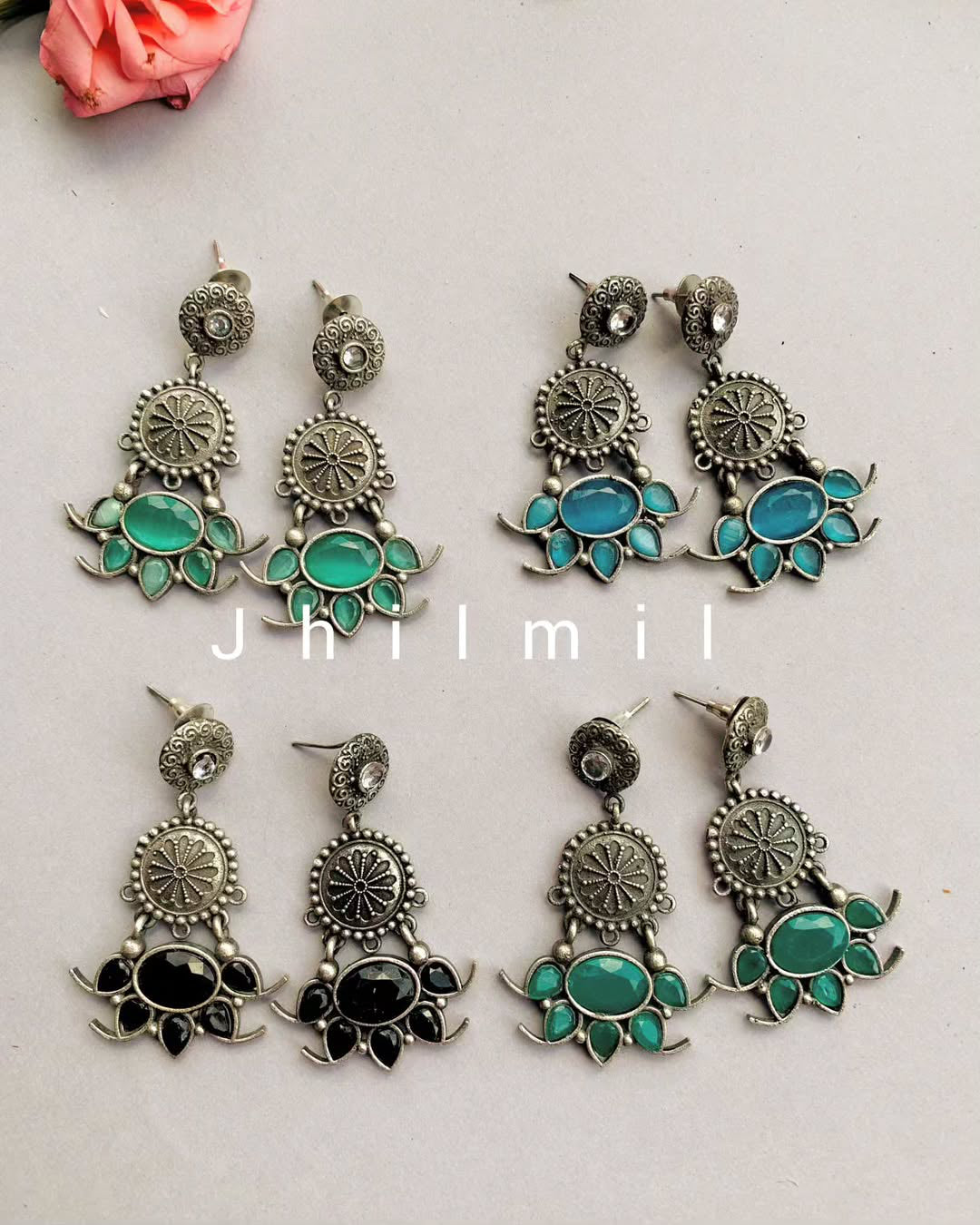 Lotus flower drop ear candy