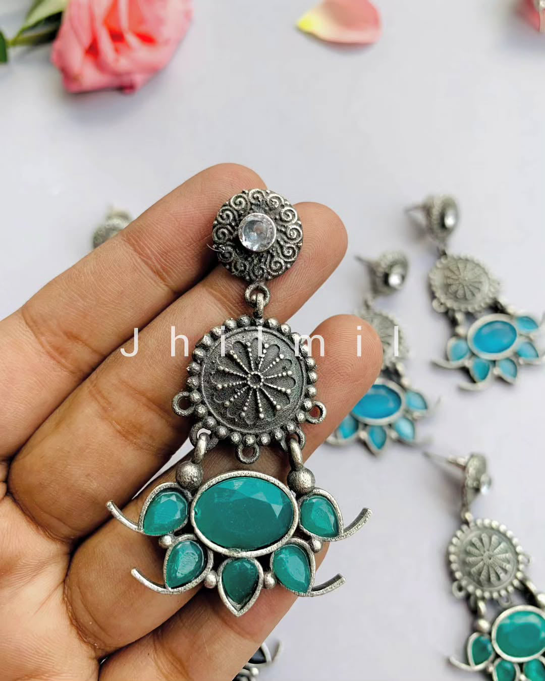 Lotus flower drop ear candy