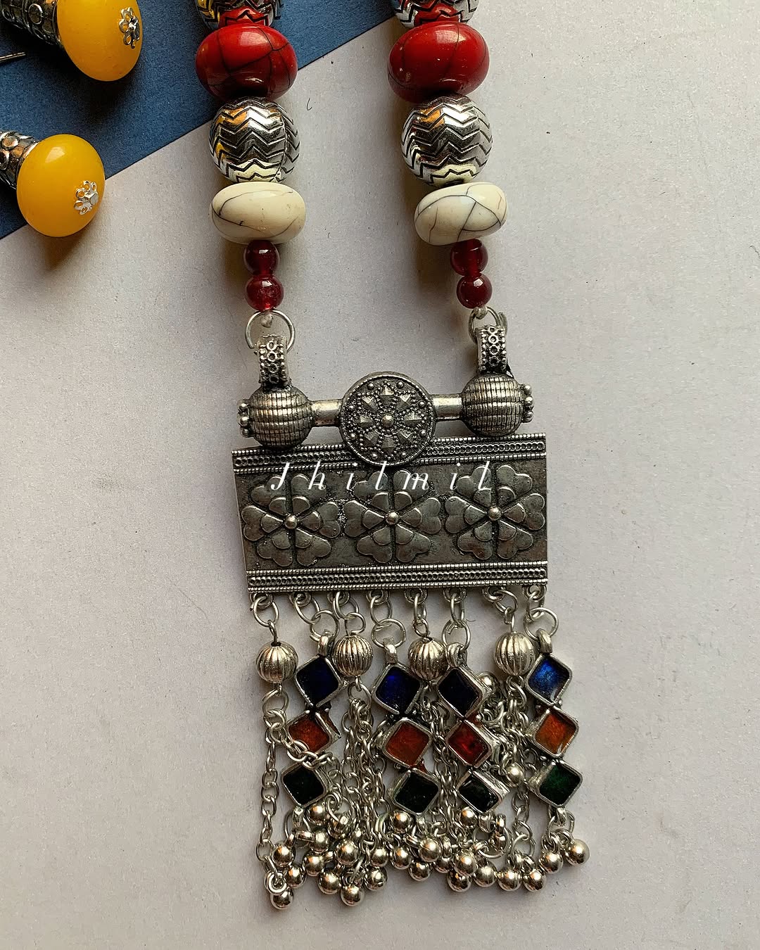 Multi beaded boho Mala Set