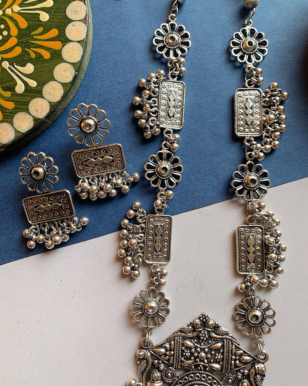 Gulnaaz oxidized Mala set