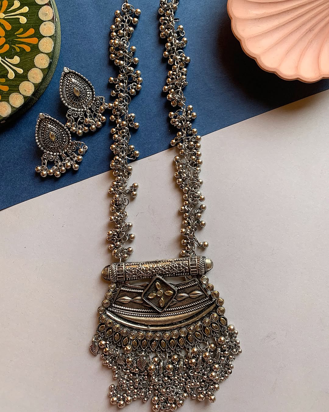 Husna oxidized Mala Set