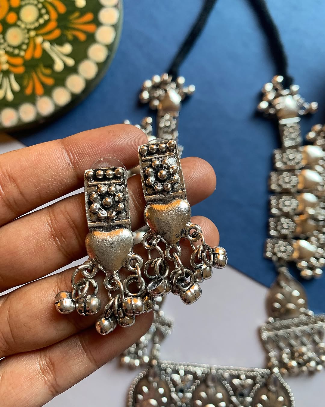 Noor-e-jahan intricate design Mala set