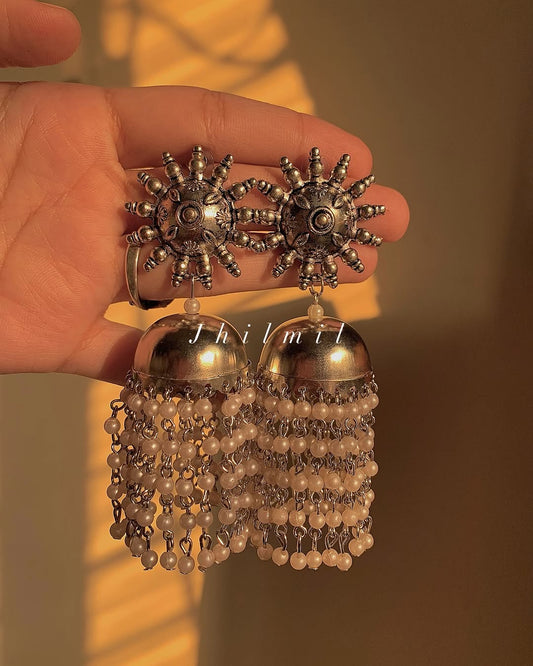 Oxidized Jhumka Design 31