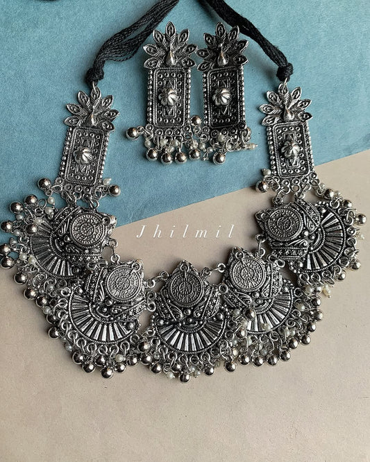 Oxidized Choker Set Design F
