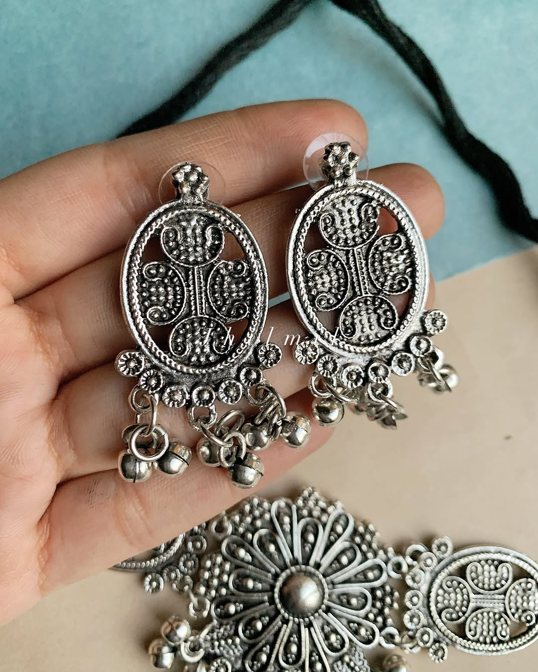 Oxidized Choker Set Design E
