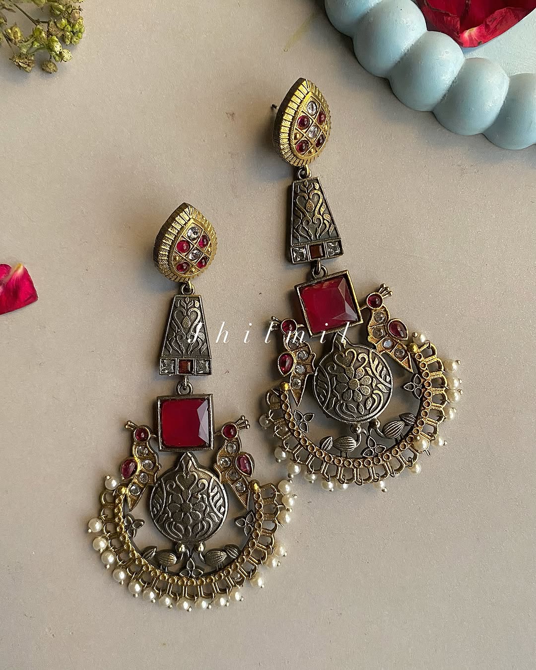 Morni Bahaar bali earrings