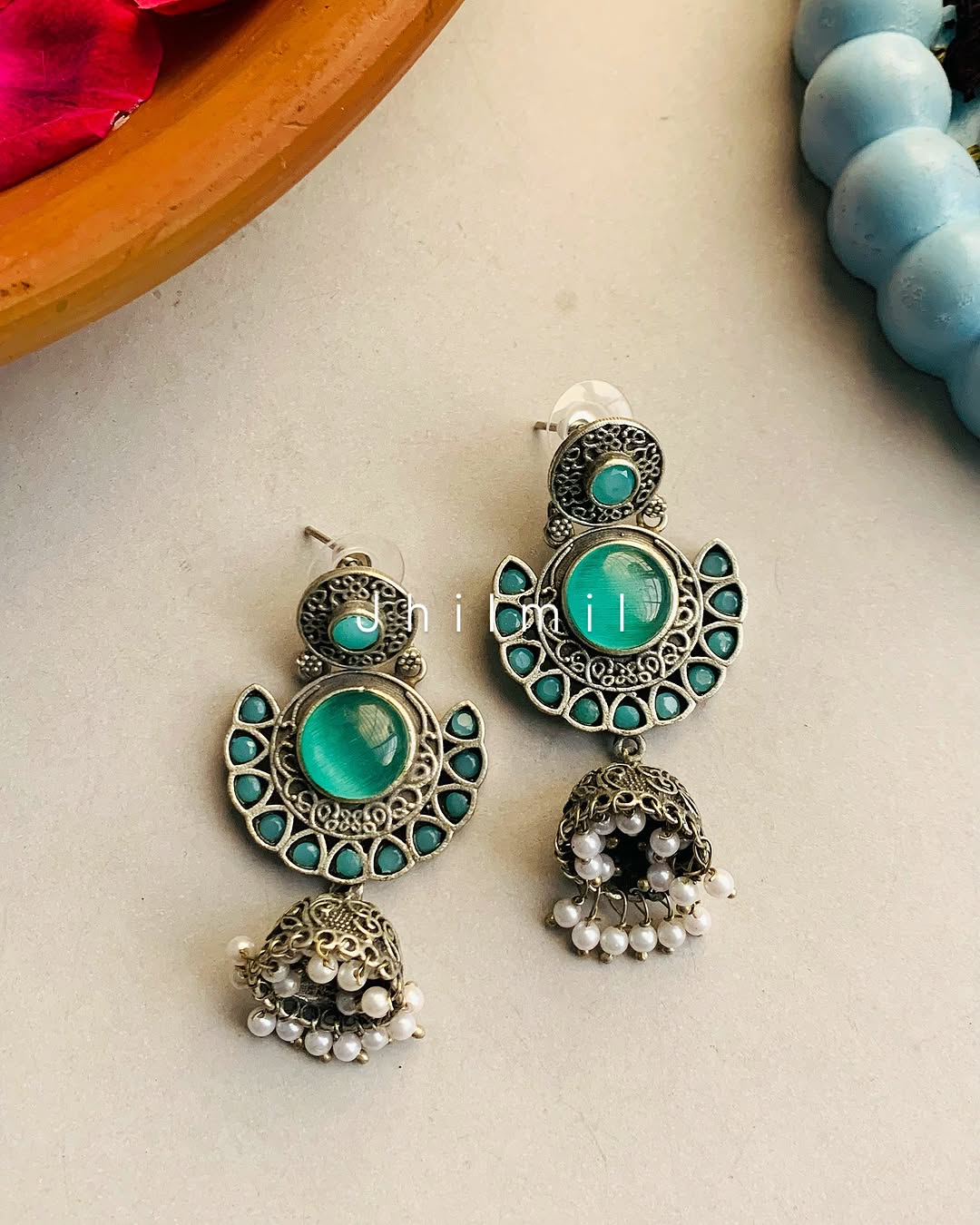 Ambar Jhumki earrings