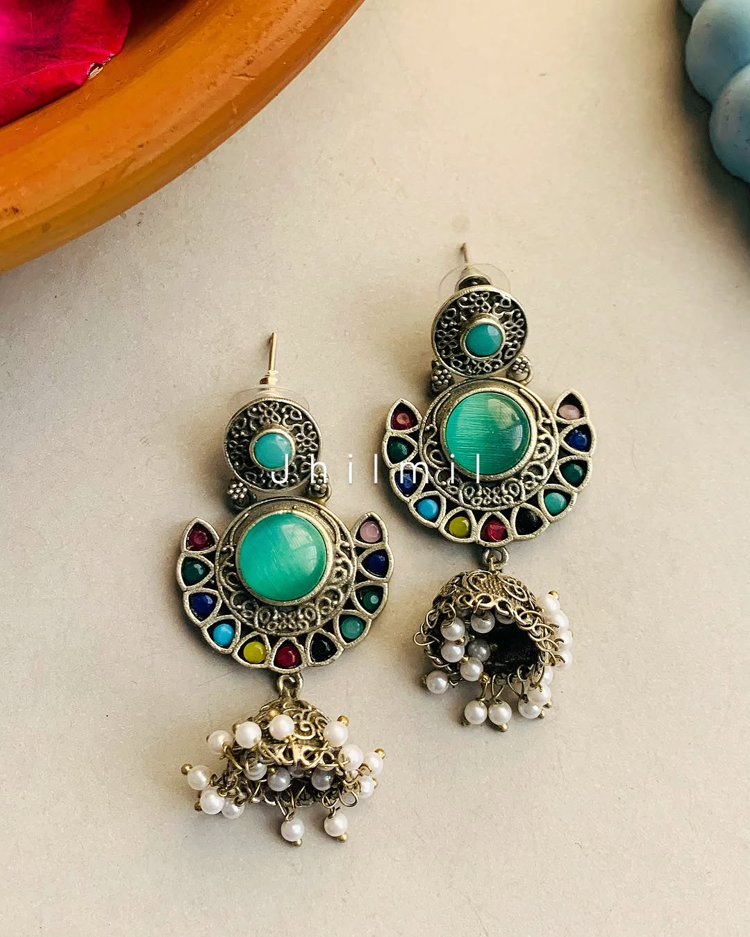 Ambar Jhumki earrings