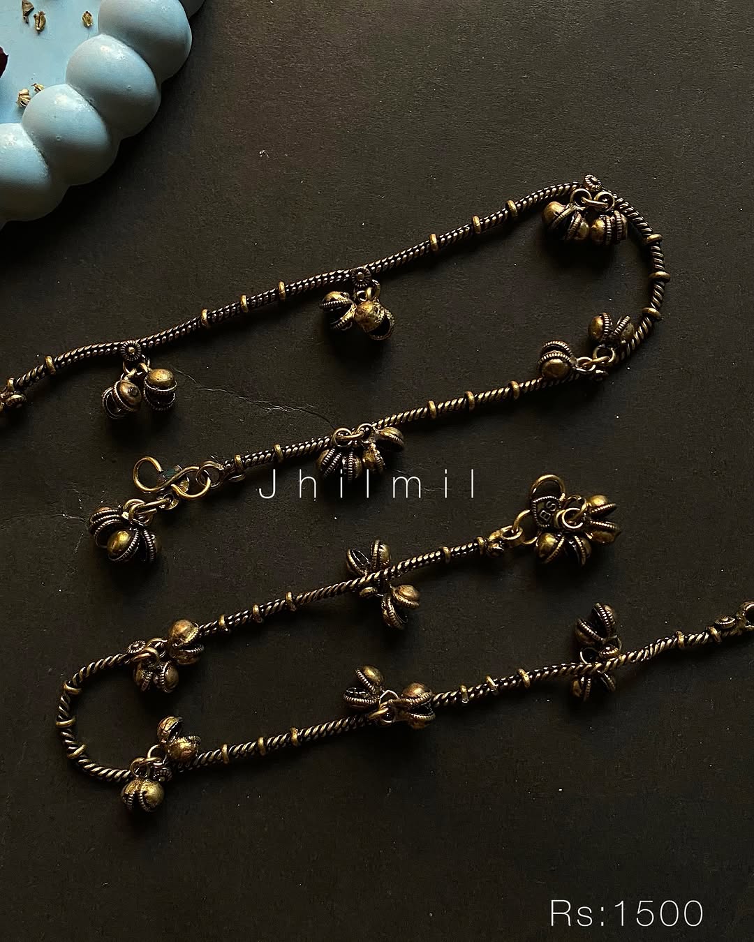 Antique Golden ghunghroo Pazaib