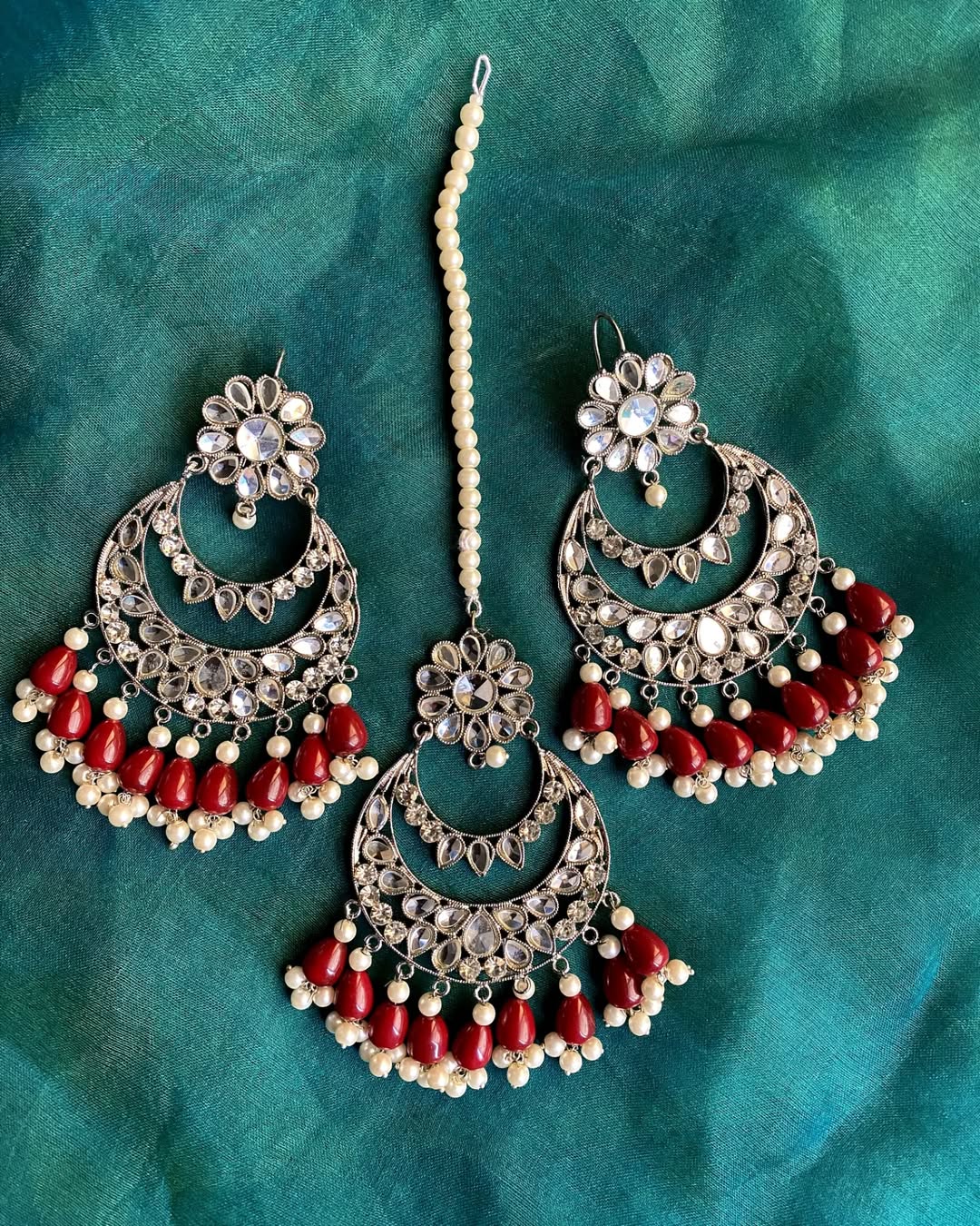 Sheesh earring Teeka Set