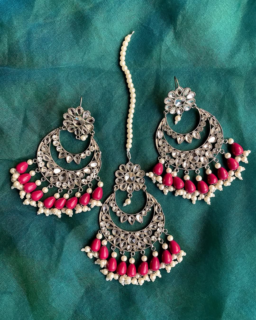 Sheesh earring Teeka Set