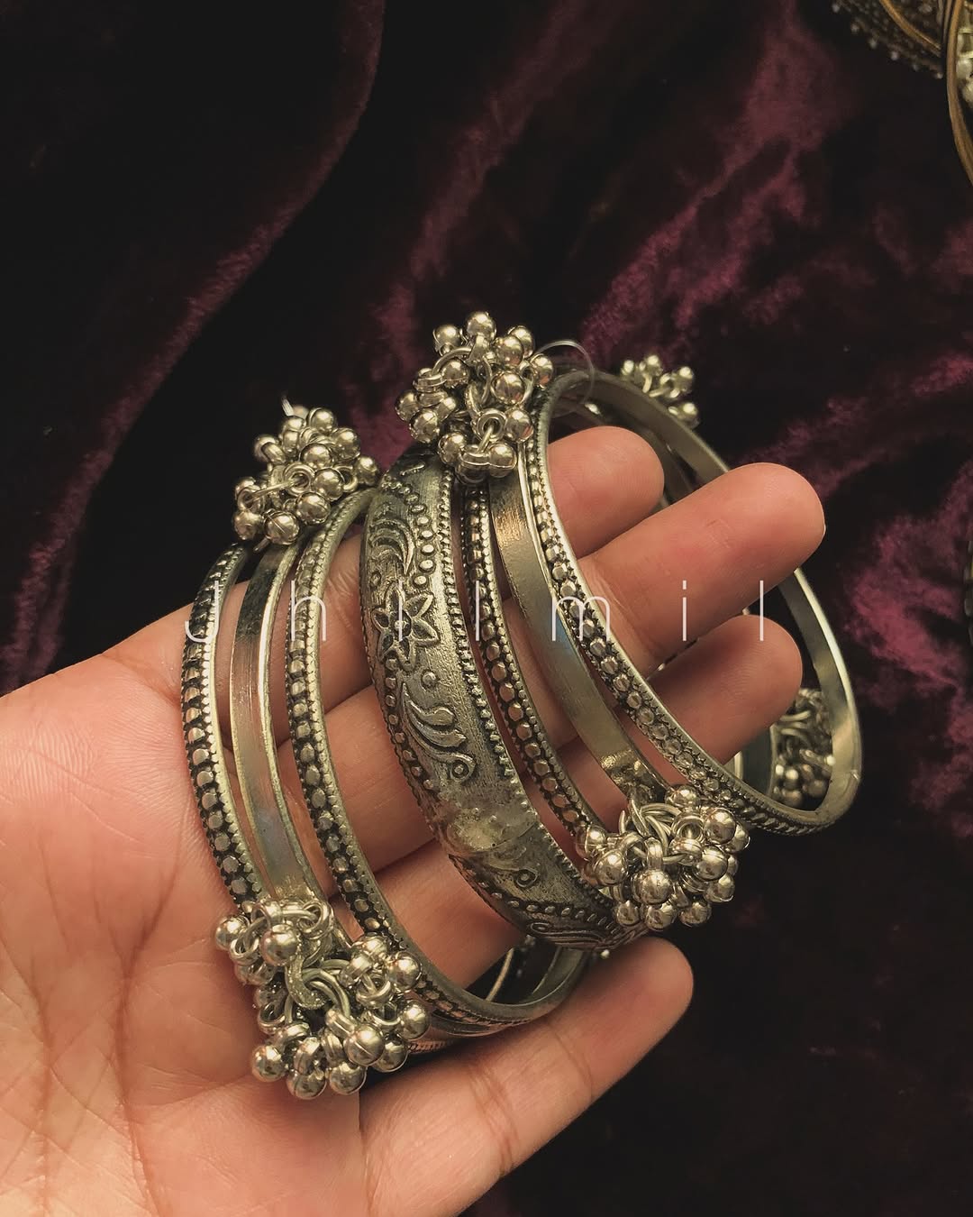 PomPom bangles stack
