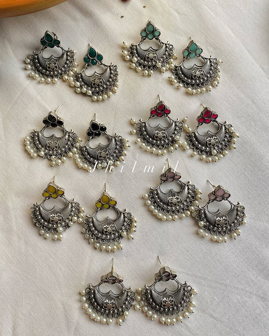 Rekha Chand bali earrings