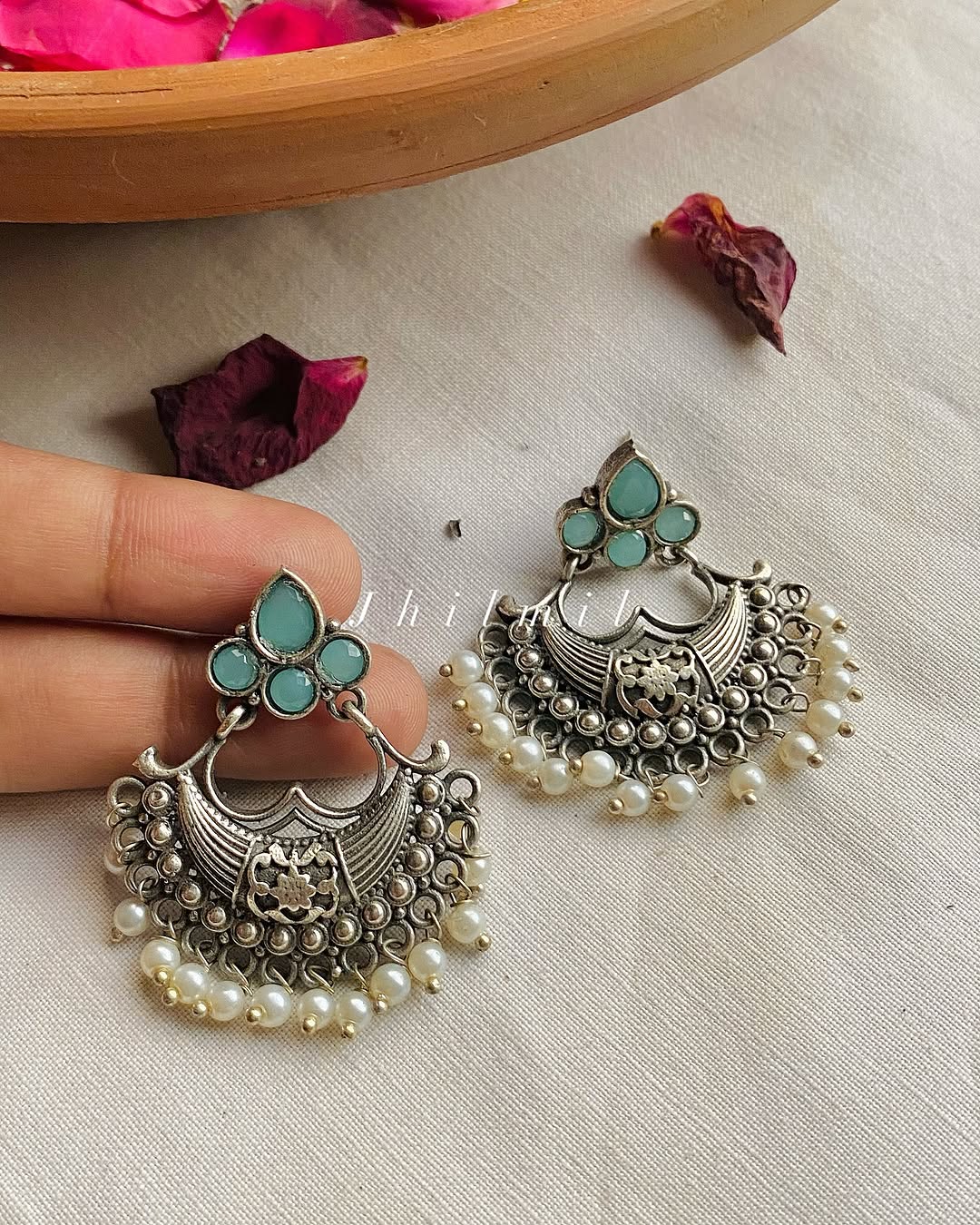 Rekha Chand bali earrings
