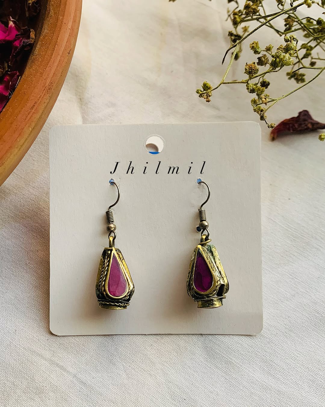 Afghan Mini Tear earrings