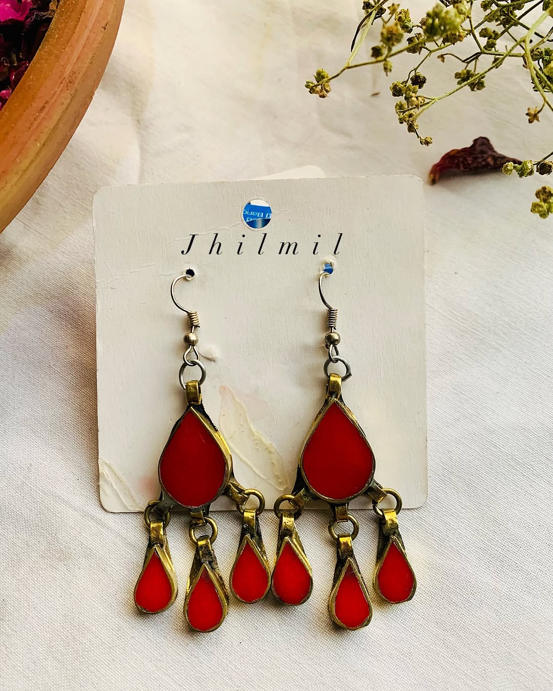 Afghan Tear hanging earrings