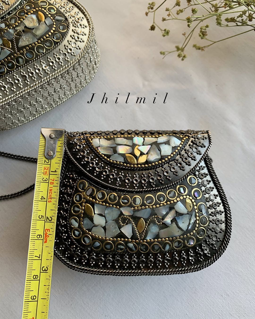 Mini Metal Clutch - Potli Design