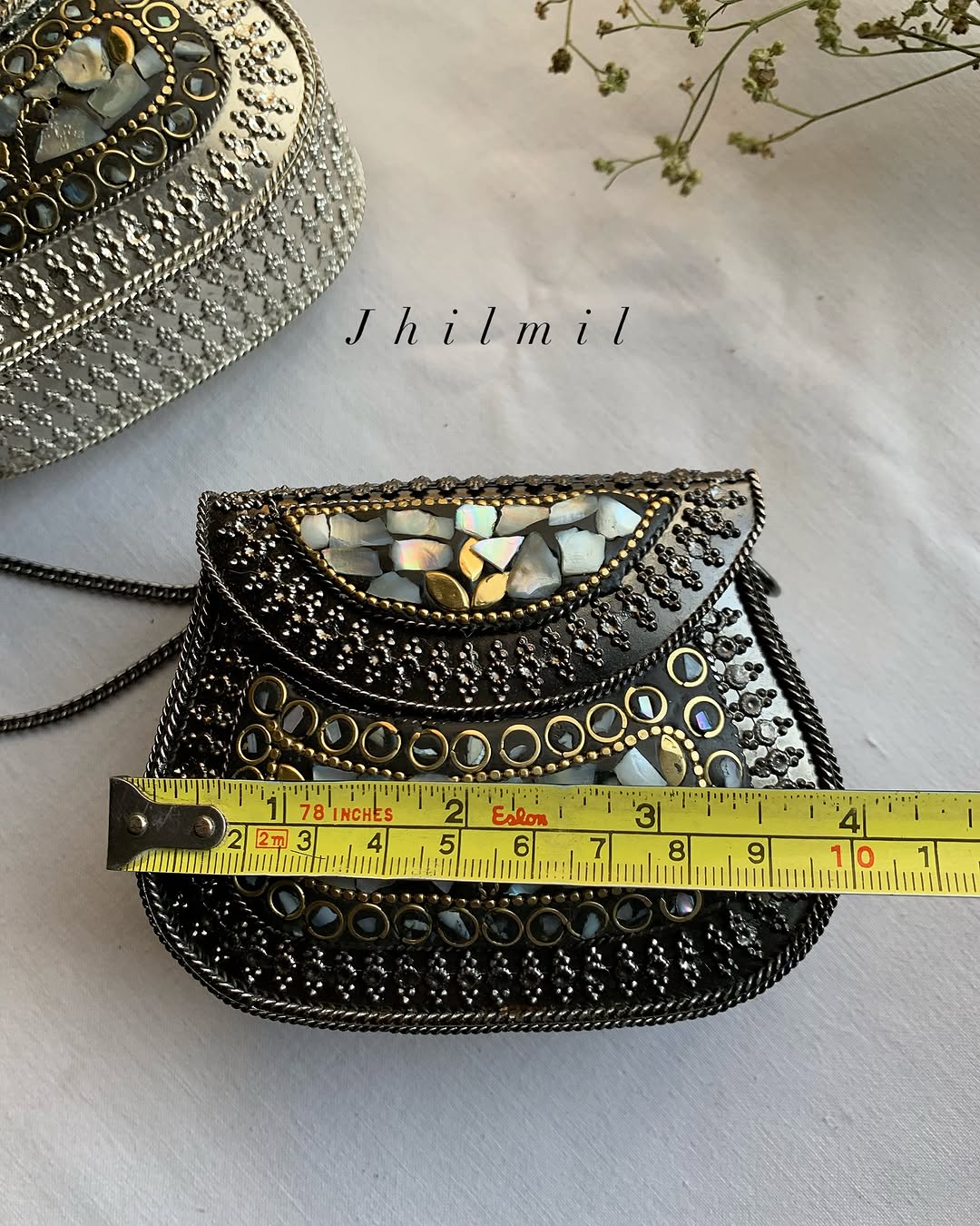 Mini Metal Clutch - Potli Design