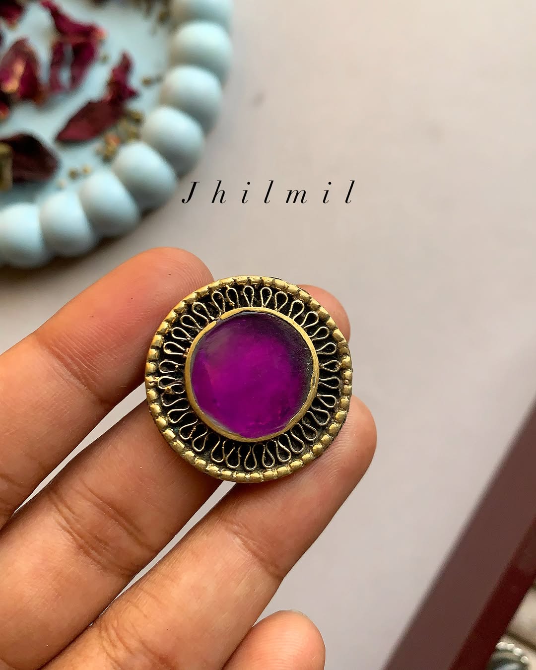 Afghan Double Circle Ring